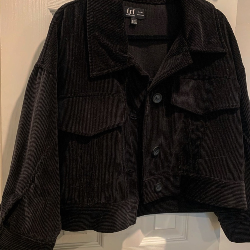 Black Zara corduroy jacket.